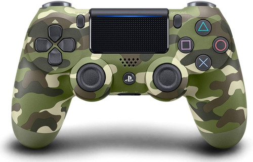 Original Sony PS4 Dual Shock Game Controller  Green Camouflage [ Excellent  Refurbished]