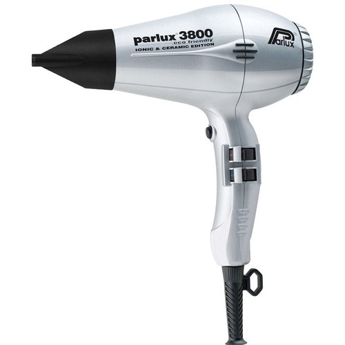 Parlux 3800 Ionic & Ceramic Eco-Friendly Hair Dryer [Silver]  [Excellent Refurbished ]