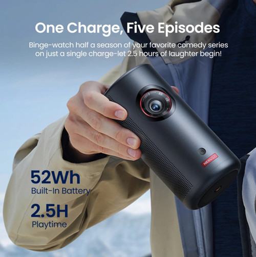 ANKER NEBULA CAPSULE 3 LASER POWERED MINI PROJECTOR GTV 1080P, 300ANSI LUMANS, 2.5 HRS