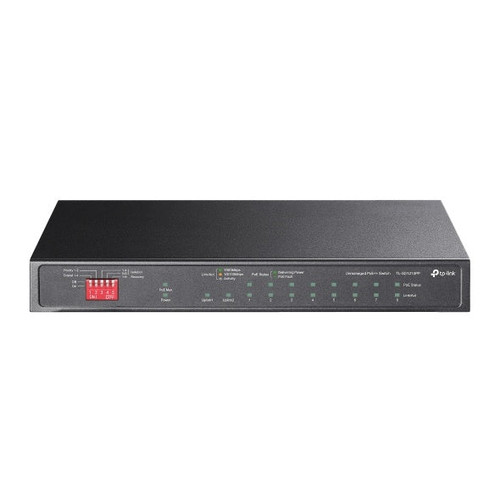 TP-LINK 10-PORT UNMANAGED GIGABIT SWITCH, POE+(6), POE++(2), SFP, METAL CASE, 5YR TP-LINK 10-PORT UNMANAGED GIGABIT SWITCH, POE+(6), POE++(2), SFP, METAL CASE, 5YR