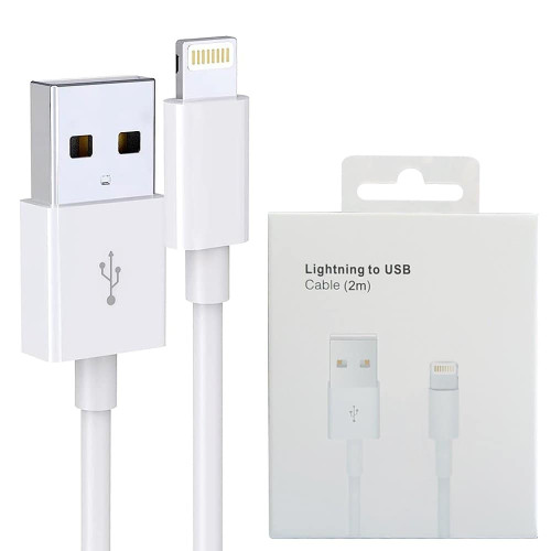 Apple Original Lightning Cable - 2 Metre -Model A1510 ( Pack of 2 )