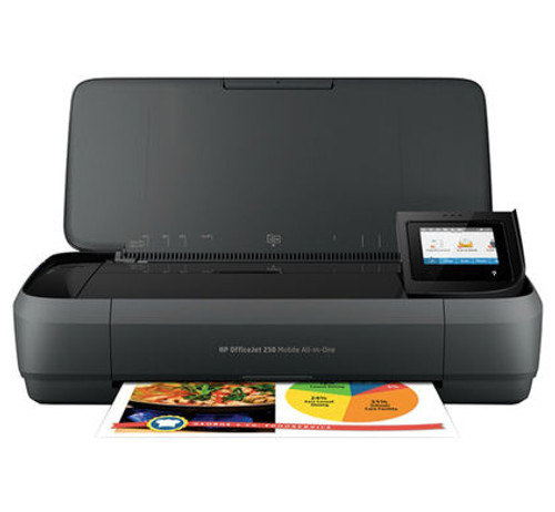 HP OFFICEJET 250 MOBILE AIO PRINTER, A4, 9PPM BLK, 3.6PPM CLR, 1YR