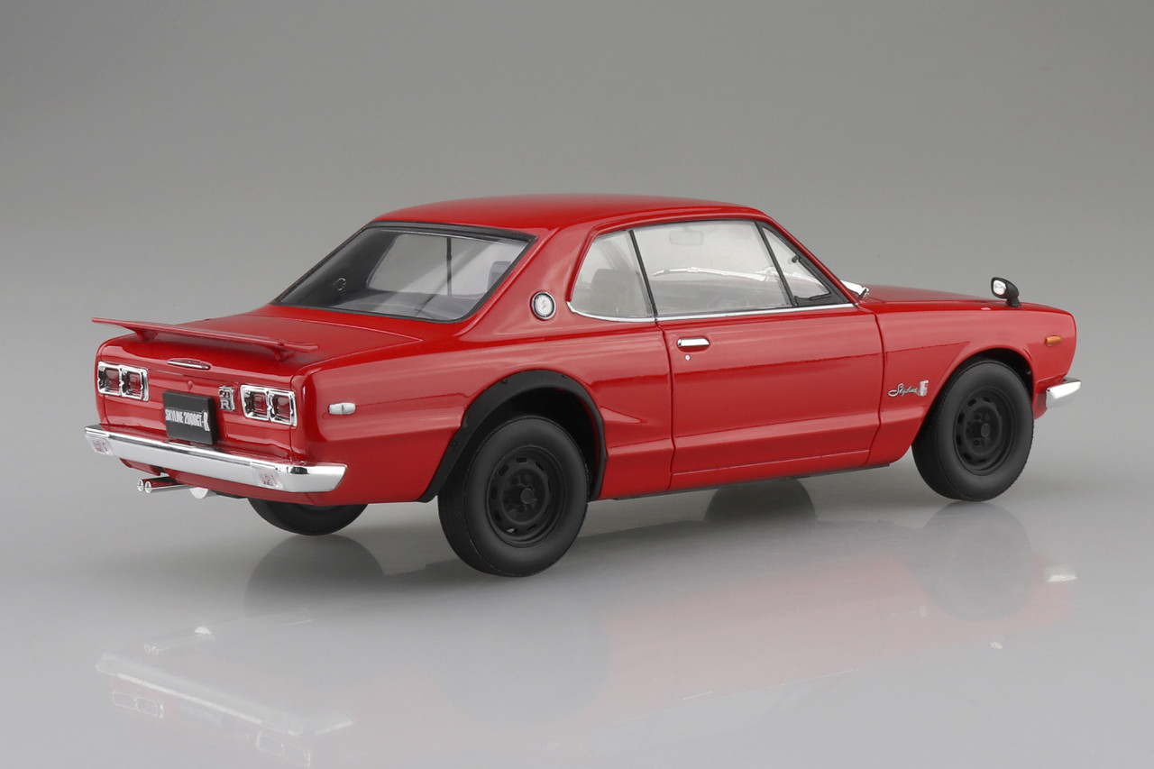 1/24 Snap Car #01-RE KPGC10 Skyline HT 2000GT-R 1970 Red