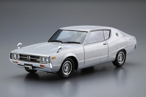 1/24 Model Car #51 Nissan GC111 Skyline HT2000GTX-E S '76