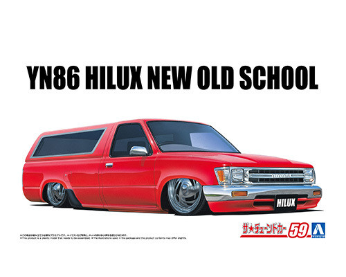 1/24 Tuned Car #59 Toyota YN86 Hilux New Old School '95