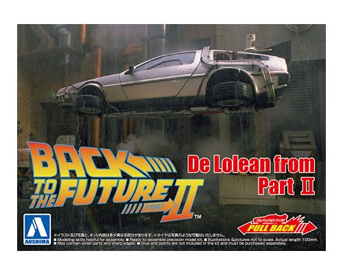 1/43 Movie Mecha #12 Back To The Future Pullback DeLorean from Part II