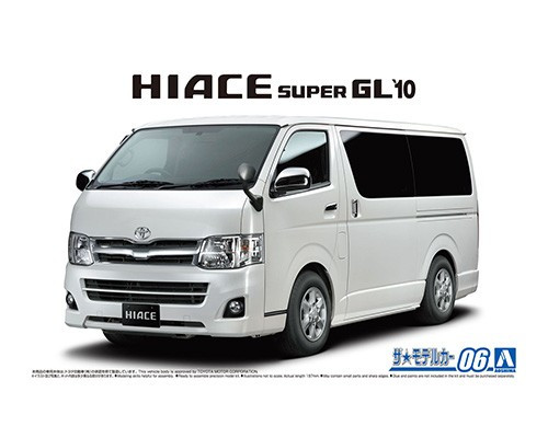 1/24 Model Car #06 Toyota TRH200V Hiace Super Gl '10
