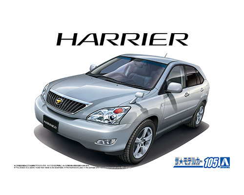 1/24 Model Car #105 Toyota GSU30W Harrier 350G Premium L Package '06