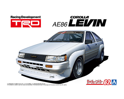 PRE-ORDER 1/24 Tuned Car #62 TRD AE86 Toyota Corolla Levin '83