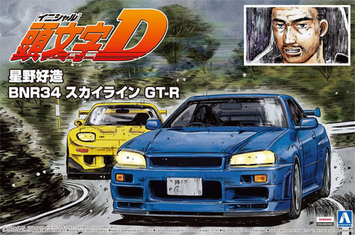 1/24 Initial D #09 Hosino Kozo BNR34 Skyline GT-R