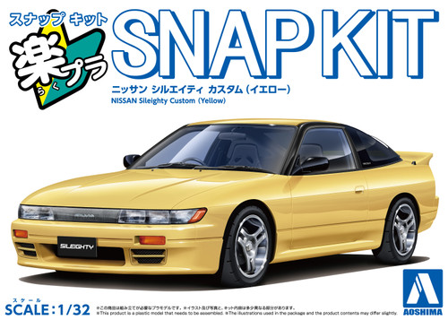 PRE-ORDER 1/32 SNAP KIT #27CU-YW Nissan Sileighty Custom Yellow