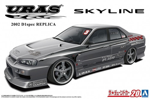 1/24 Tuned Car #20 Uras 2002 D1 Spec Replica ER34 Nissan Skyline '01