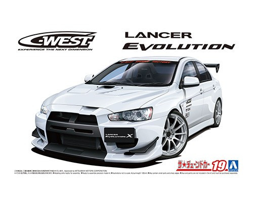 1/24 Tuned Car #19 C-West CZ4A Mitsubishi Lancer Evolution '07