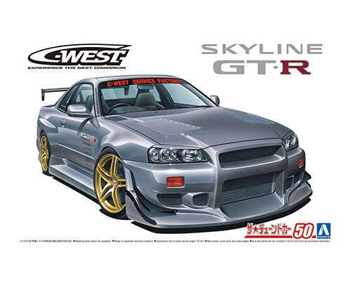 1/24 Tuned Car #50 Nissan C-West BNR34 Skyline GT-R '02