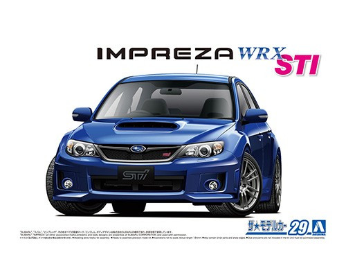 1/24 Model Car #29 Subaru GRB Impreza WRX STI '10