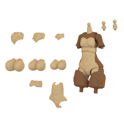 PRE-ORDER KEMOPLA #KO-05RJW Body Parts Set 01 Japanese Wolf Color
