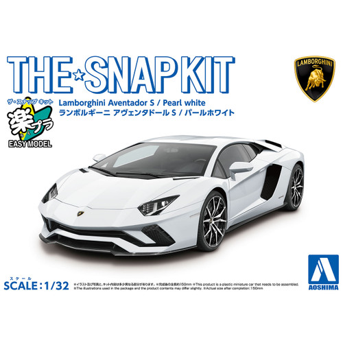 1/32 SNAP KIT Lamborghini Aventador S (Pearl White)