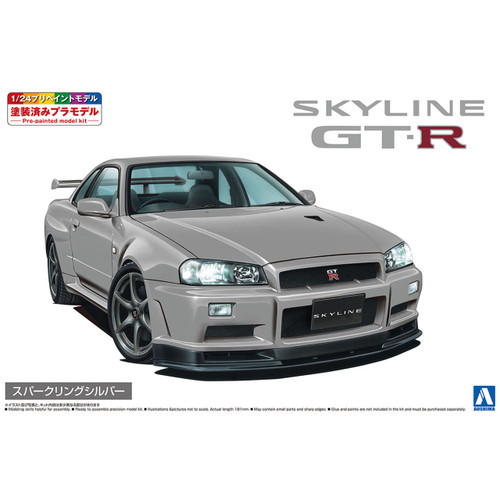 1/24 Nissan BNR34 Skyline GT-R V-spec II '00 (Sparkling Silver)