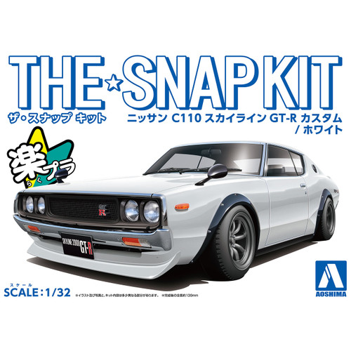 1/32 SNAP KIT Nissan C110 Skyline GT-R Custom (White)