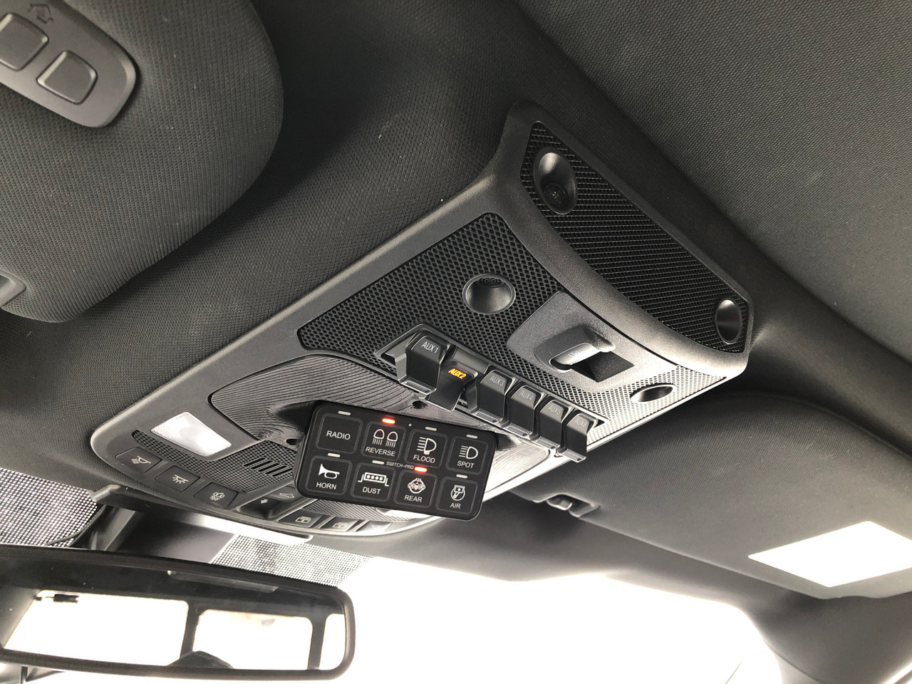 CheroCar 4PCS Silver Window Switch Trim Cover For Ford F150 Raptor 2009-2014 – ABS Interior