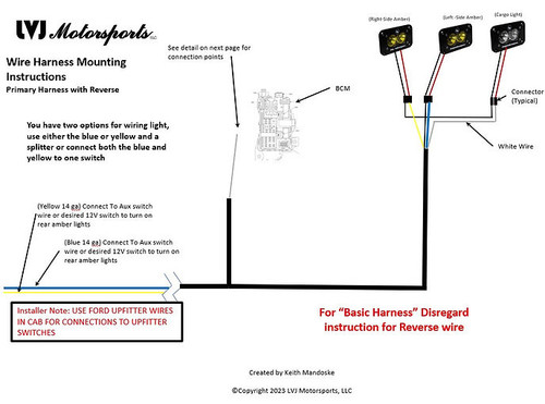 3rd Brake Light Basic Wiring Harness +Starlink