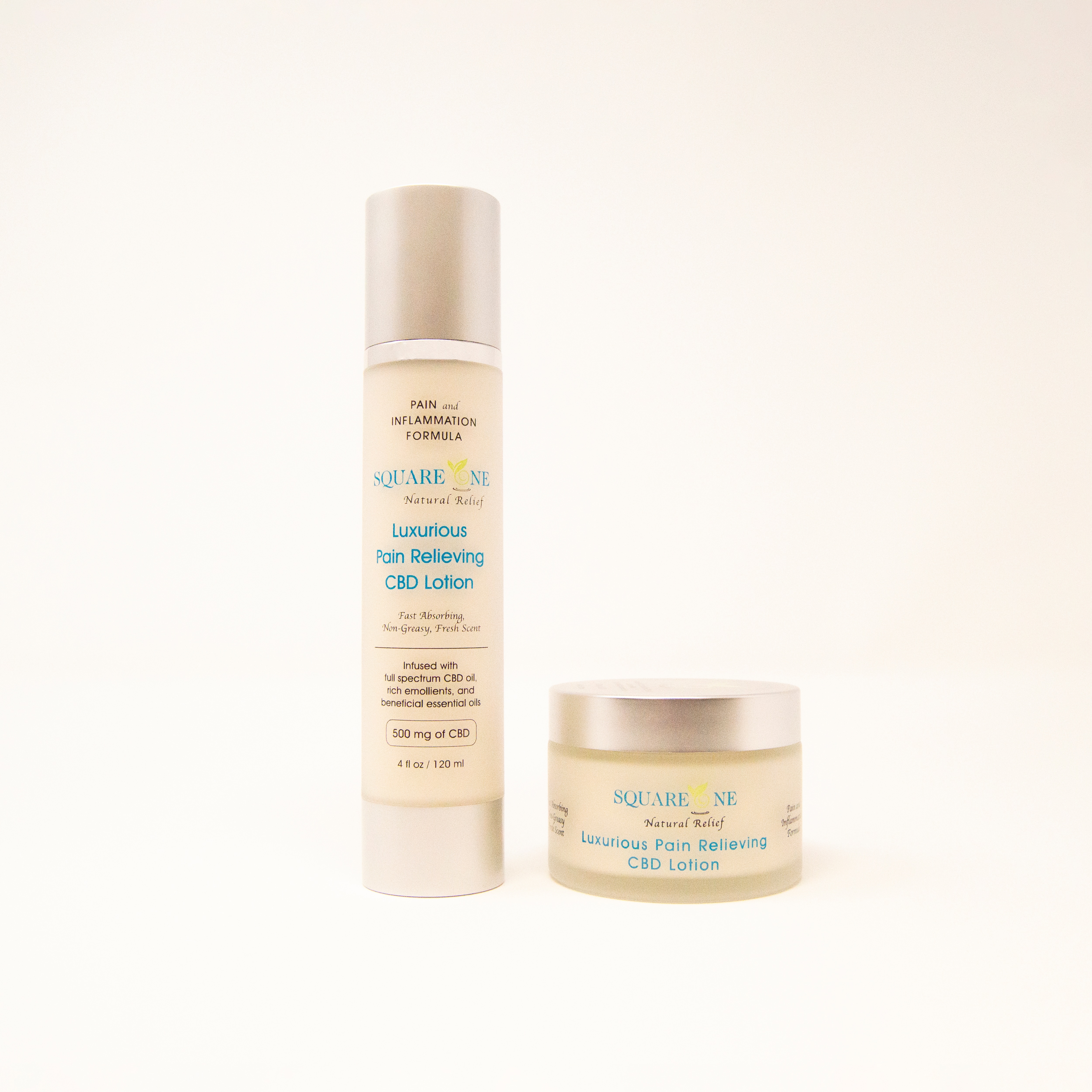 Shop CBD Lotion - Airless Pump | Square One Natural Relief
