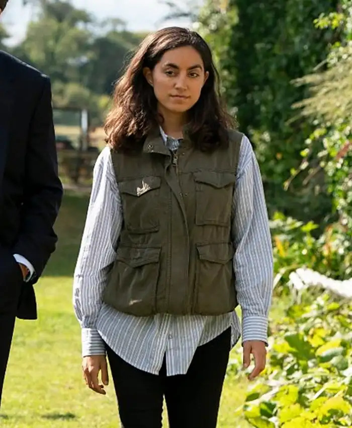 Sofia Barclay Lynley S01 Green Cotton Vest