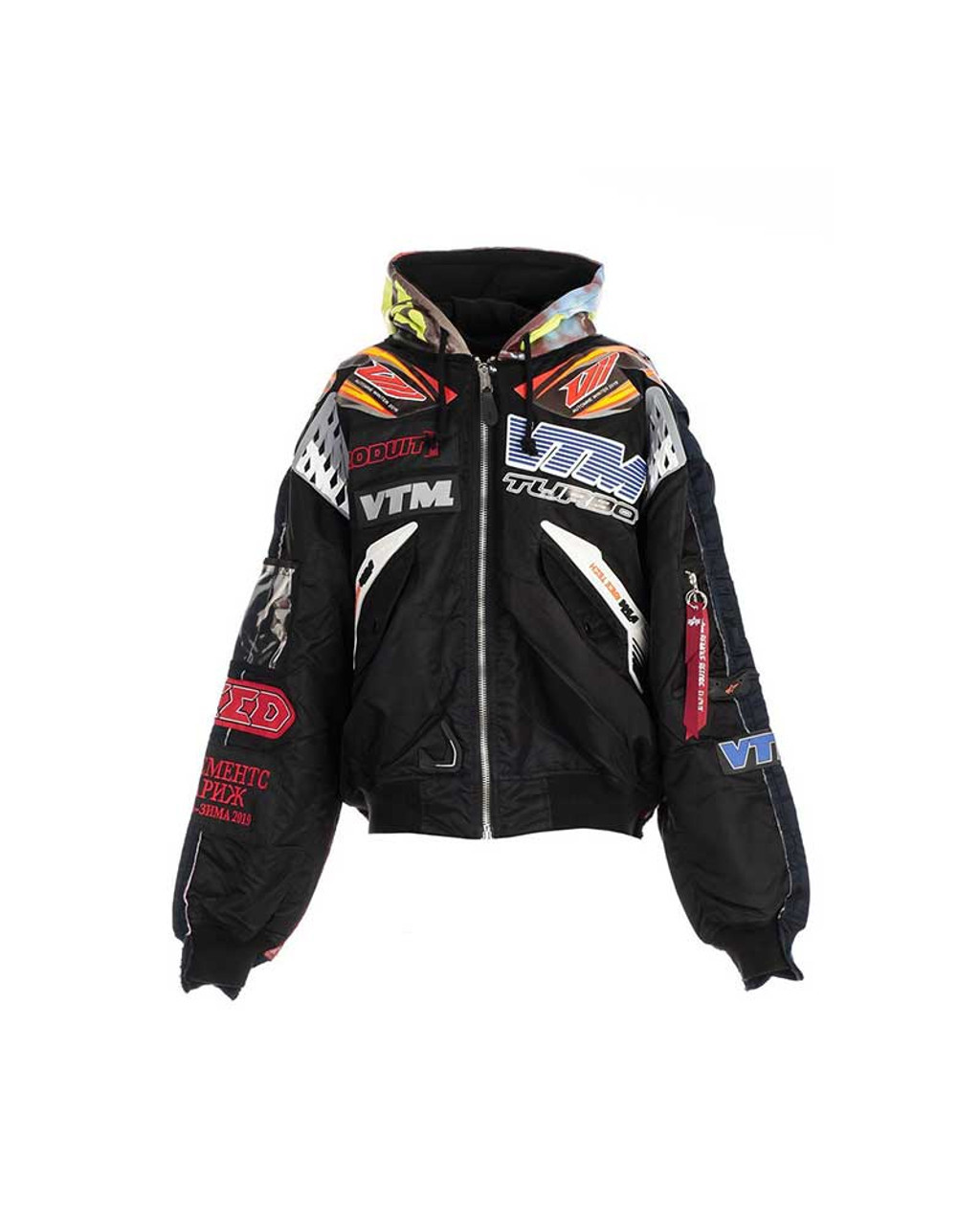 ジャケット・アウター VETEMENTS X Alpha lndusties Vetements X Alpha Industries Black Racing Jacket