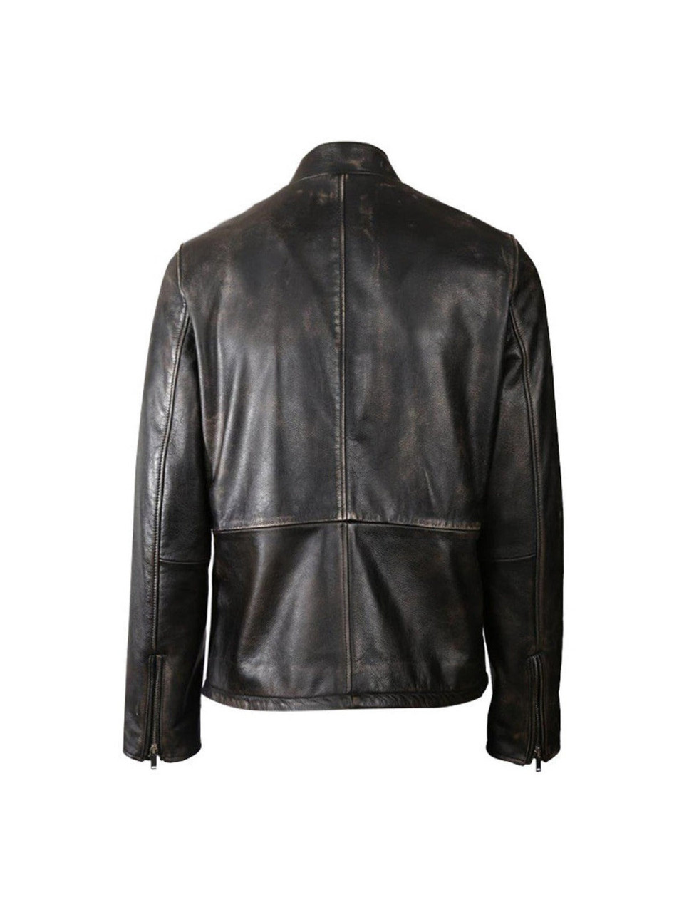 Justin Theroux Vintage Black Leather Jacket