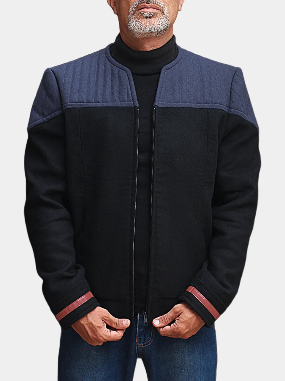 ★Wai Kei★ Star Trek Jersey Jacket Black YKBE01JK04-3 Star Trek Deep Space Nine Uniform Jacket