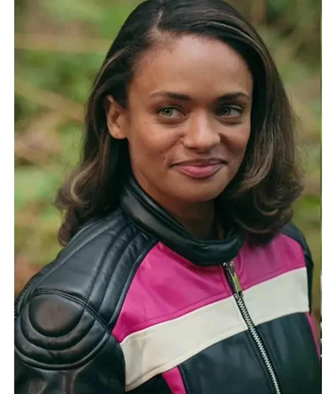 Kandyse McClure Virgin River S05 Biker Leather Jacket