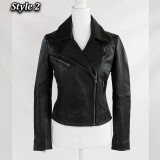 Skeleton Till Death Real Leather Biker Jacket