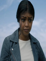 High Potential Javicia Leslie Suede Leather Jacket