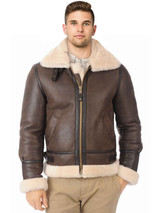 Men'S Bomber Leather Jacket