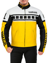 Yamaha Yellow Biker Leather Jacket Yamaha Yellow Biker Leather Jacket