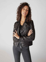 Women Dark Brown Leather Jacket