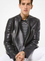Mens Biker Black Leather Jacket Mens Biker Black Leather Jacket