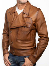 The Aviator Movie Leonardo DiCaprio Leather Jacket