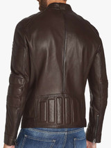 Brown Colour Biker Jacket For Men