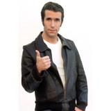 Henry Winkler Happy Days Brown Leather Jacket