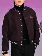 BTS Jimin Brown Bomber Jacket