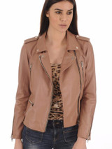 Pink Spiri Women’s Pure Leather Jacket