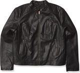 Women's Faux Leather Motocross Racer Black Jacket Women's Faux Leather Motocross Racer Black Jacket