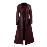 Dark Phoenix Jean Maroon Leather Coat