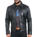 Men's Biker Style Casual Leather Jacket Men's Biker Style Casual Leather Jacket