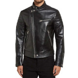 Men's Asymmetrical Genuine Leather Jacket Men's Asymmetrical Genuine Leather Jacket