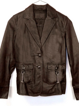 Elizabeth Sladen Leather Blazer Elizabeth Sladen Leather Blazer