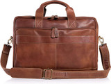 Men 16 Inch briefcases Laptop Leather Bag