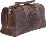 24 Inch Distressed Leather Full Grain Travel Bag