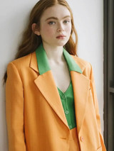 Stranger Things Sadie Sink Orange Blazer